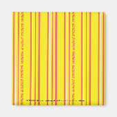 Thin Stripes Yellow Magneet (Voorkant)