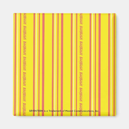 Thin Stripes Yellow Magneet (Voorkant)