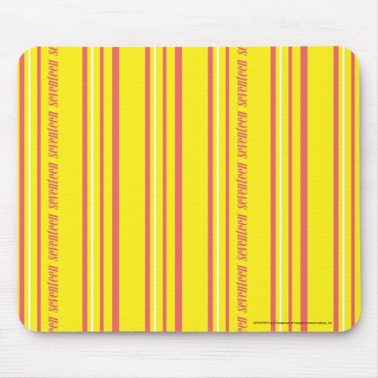 Thin Stripes Yellow Muismat (Voorkant)