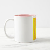 Thin Stripes Yellow Tweekleurige Koffiemok (Links)
