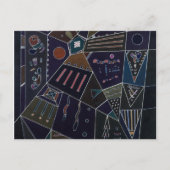 Thin Threads, 1943, van Wassily Kandinsky Briefkaart (Voorkant)