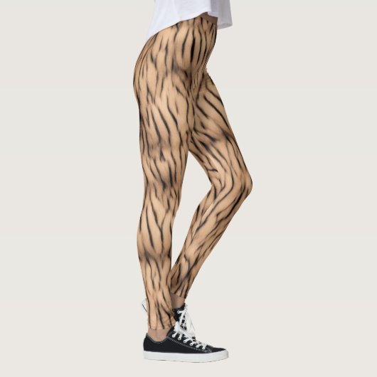 Thin Tiger Strip Safari Light Bronze Leggings (Rechts)