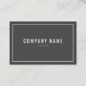 Thin white border professional visitekaartje (Voorkant)