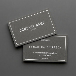 Thin white border professional visitekaartje