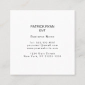 Thin White Line EMS American Flag Professional Vierkante Visitekaartje (Achterkant)