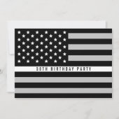 Thin White Line EMS EMT Vlag Verjaardagsfeest Kaart (Voorkant)