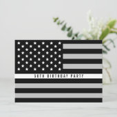 Thin White Line EMS EMT Vlag Verjaardagsfeest Kaart (Staand voorkant)
