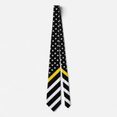 Thin Yellow Line American Flag Dispatcher Stropdas (Voorkant)