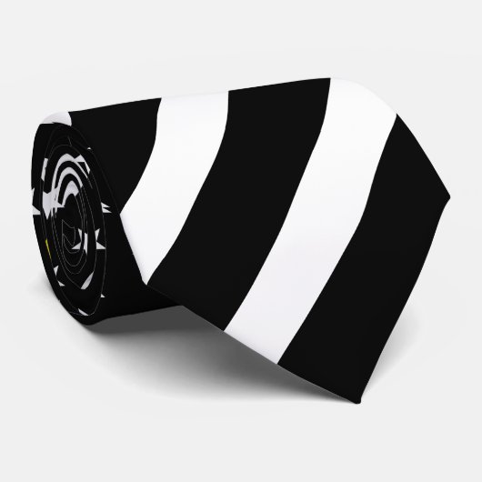 Thin Yellow Line American Flag Dispatcher Stropdas (Opgerold)