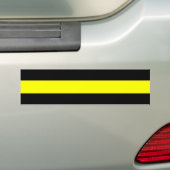Thin Yellow Line Bumpersticker (Op auto)