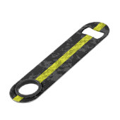 Thin Yellow Line Camo Speed Flessenopener (Achterkant Gekanteld)