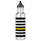 Thin Yellow Line Dispatcher American Flag Monogram Waterfles (Rechts)