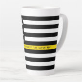 Thin Yellow Line Dispatcher Flag Monogram Groot Latte Mok (Rechterhoek)