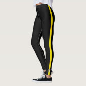 Thin Yellow Line Dispatcher Monogram Initiaal Leggings (Links)