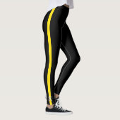 Thin Yellow Line Dispatcher Monogram Initiaal Leggings (Rechts)