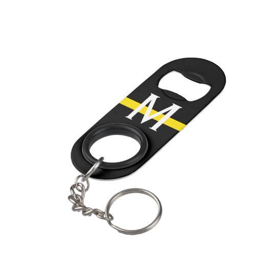 Thin Yellow Line Dispatcher Monogram Mini Flessenopener (Achterkant Gekanteld)