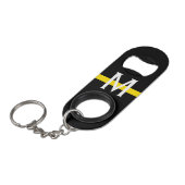 Thin Yellow Line Dispatcher Monogram Mini Flessenopener (Voorkant Gekanteld)