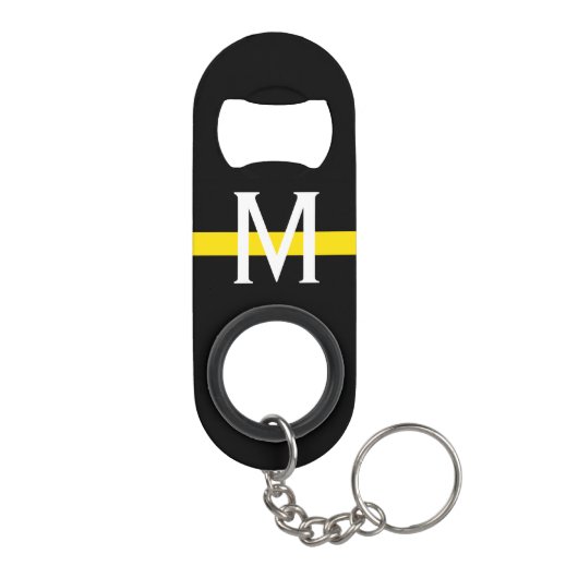 Thin Yellow Line Dispatcher Monogram Mini Flessenopener (Achterkant)