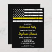 Thin Yellow Line Police 911 Verzender Retirement (Voorkant / Achterkant)