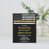 Thin Yellow Line Police 911 Verzender Retirement (Staand voorkant)