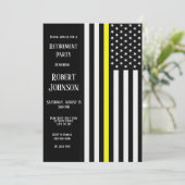 Thin Yellow Line Retirement Kaart (Staand voorkant)