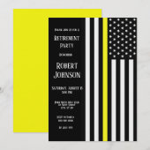 Thin Yellow Line Retirement Kaart (Voorkant / Achterkant)