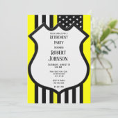 Thin Yellow Line Retirement Kaart (Staand voorkant)