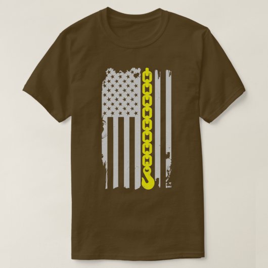 Thin Yellow Line Tow Hook Chain Flag American Tow T-shirt (Design voorkant)