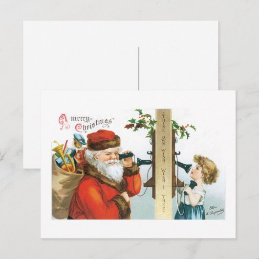 Thine Own Wish - Wish I the - Ellen Clapsaddle Briefkaart (Voorkant / Achterkant)