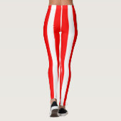 THINER RED WHITE VERTICAL STRIPE LEGGINGS (Achterkant)