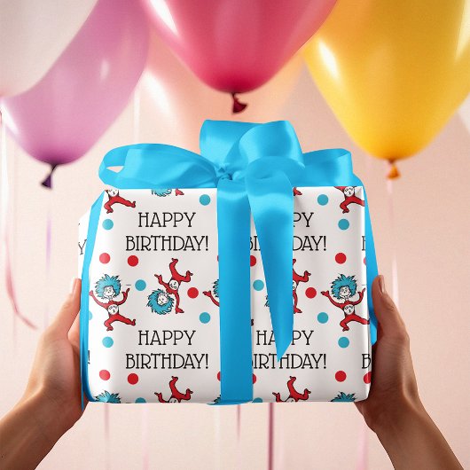 Thing 1 Thing 2 | Gelukkige verjaardag Cadeaupapier