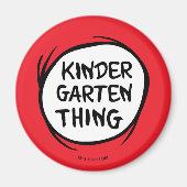 Thing 1 Thing 2 - Kindergarten Dingen Magneet (Voorkant)