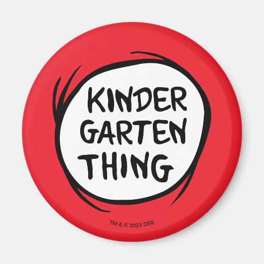 Thing 1 Thing 2 - Kindergarten Dingen Magneet (Voorkant)