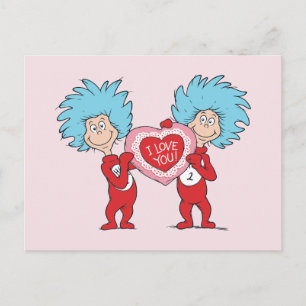Thing één Thing twee Ik hou van jou Briefkaart