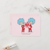 Thing één Thing twee Ik hou van jou Kaart (Voorkant / Achterkant in situ)