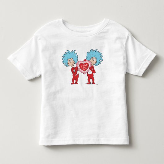 Thing Eén Thing Twee Ik Hou Van Jou Kinder Shirts (Voorkant)