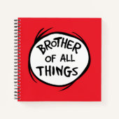 Thing One Thing Two - Broer van alle dingen Notitieboek (Voorkant)