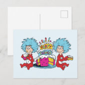 Thing One Thing Two Feest Dingen Briefkaart (Voorkant / Achterkant)