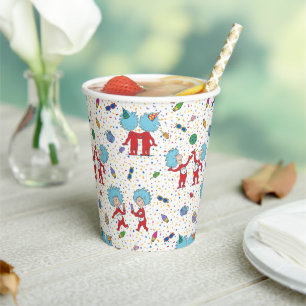 Thing One Thing Two Feest Patroon Papieren Bekers