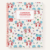 Thing One Thing Two Feestpatroon Notitieboek (Voorkant)