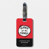 Thing One Thing Two - Moeder van alle Dingen Bagagelabel (Achterkant verticaal)