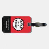 Thing One Thing Two - Moeder van alle Dingen Bagagelabel (Achterkant horizontaal)