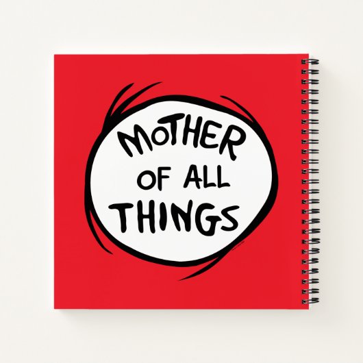 Thing One Thing Two - Moeder van alle Dingen Notitieboek (Achterkant)