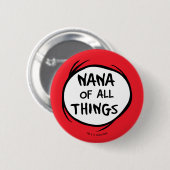 Thing One Thing Two - Nana van alle Dingen Ronde Button 5,7 Cm (Voorkant /achterkant)