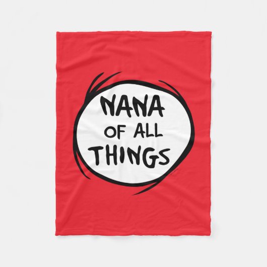 Thing One Thing Two - Nana van alles Fleece Deken (Voorkant)