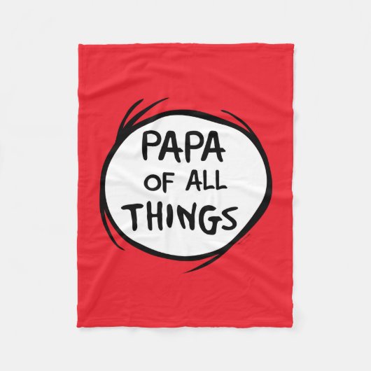 Thing One Thing Two - Papa van alle Dingen Fleece Deken (Voorkant)