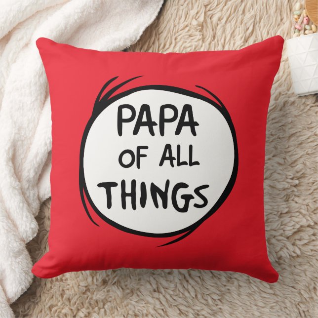 Thing One Thing Two - Papa van alle Dingen Kussen (Deken)