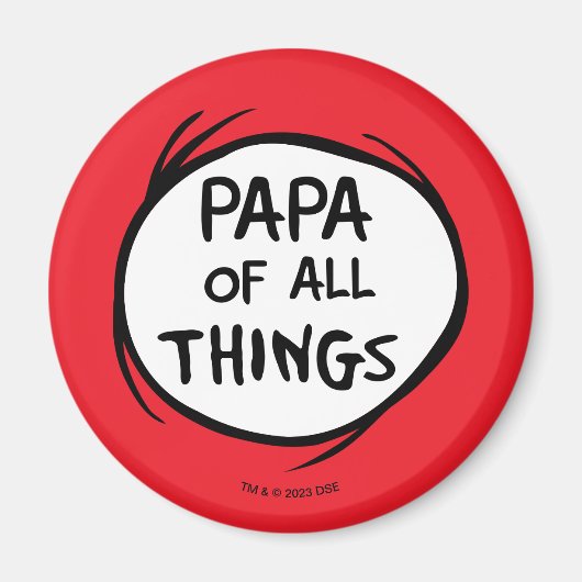 Thing One Thing Two - Papa van alle Dingen Magneet (Voorkant)