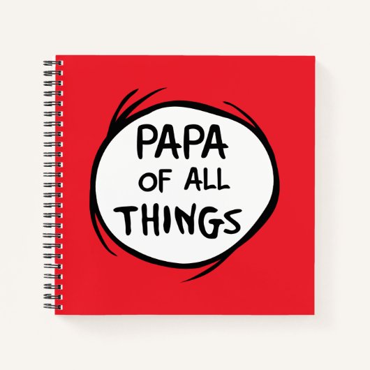 Thing One Thing Two - Papa van alle Dingen Notitieboek (Voorkant)