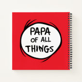 Thing One Thing Two - Papa van alle Dingen Notitieboek (Achterkant)
